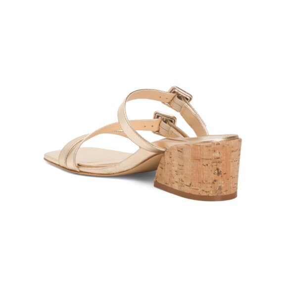 MARION PARKE Navy Made In Brazil Leather Cleo 50 Sandals - Picture 2 of 2